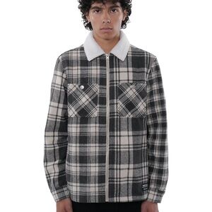 WESC Men's Liam Mixed Plaid Mens‎ Sherpa Jacket NWT Size L Womens XL